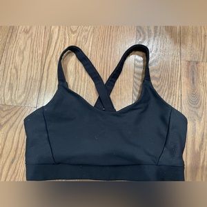 Soulcycle sparkly black sports bra